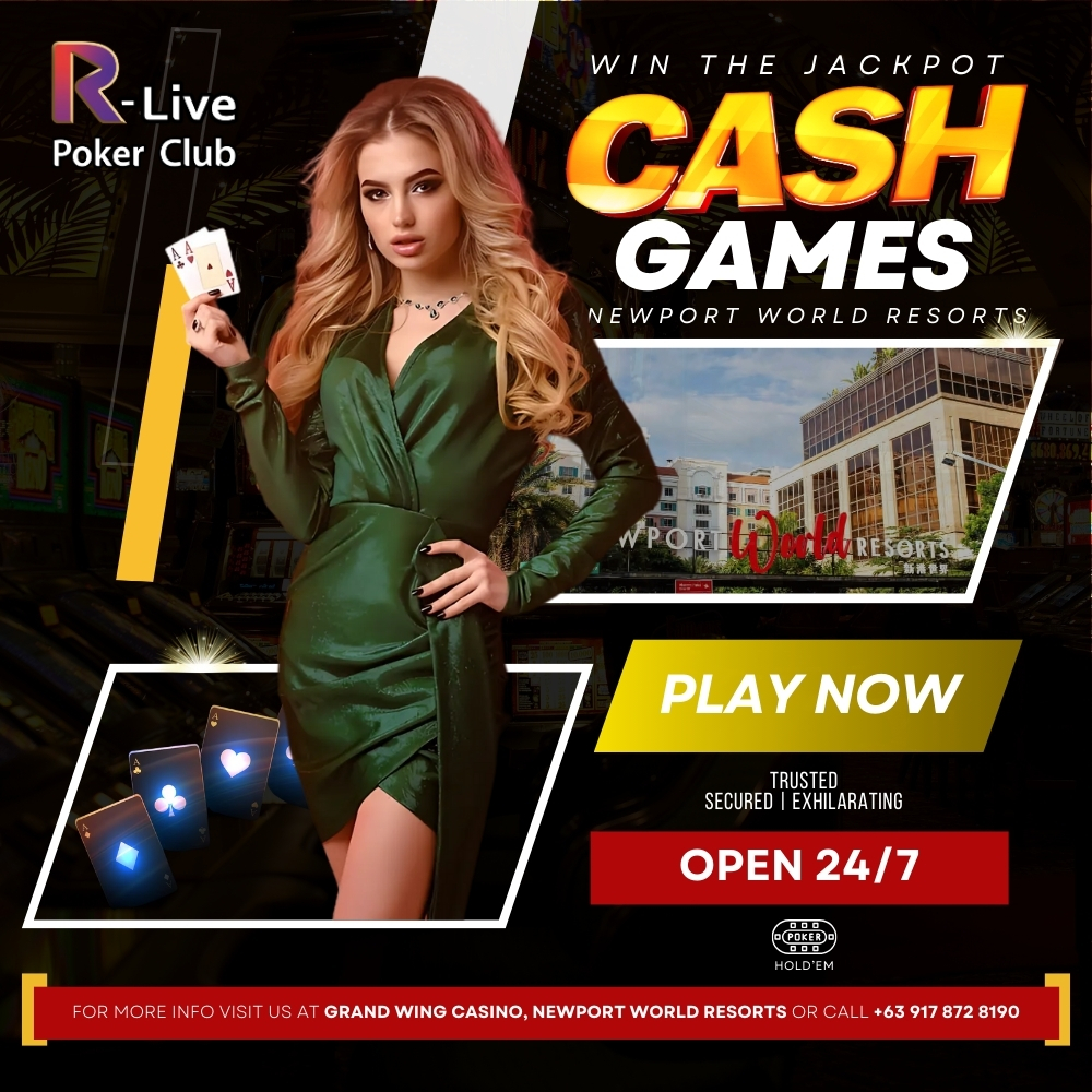 R-Live Poker Club is Now Open 24/7 at NWR!